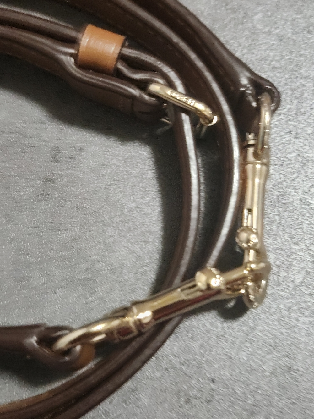 Coach Brown Leather Replacement Bag Strap with Polished Gold-tone Hardware - Picture 2 of 8